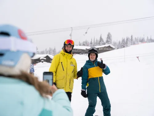 capturing social media at ski hill