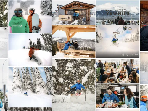 SkiNorthBC photo collage from 2025-26