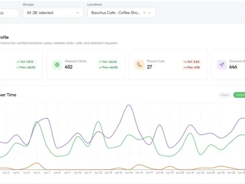 Google business profile view example